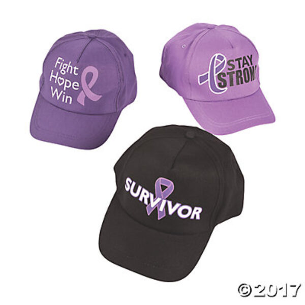 Purple Awareness Ribbon Baseball Hat
