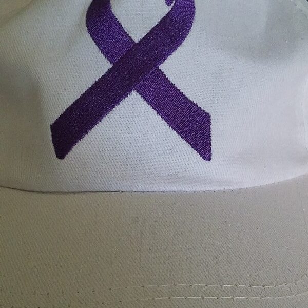Purple Awareness Ribbon Baseball Hat2